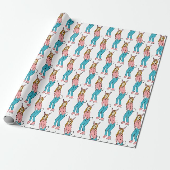Papier Cadeau fillette (Déroulé)