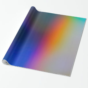 Papier Cadeau Film Vintage Holographique Holo Rainbow Gradient