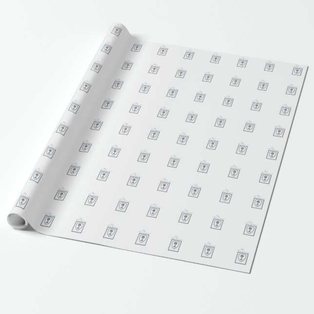 Papier Cadeau Fils, Calice en argent pour la Première Communion (Déroulé)