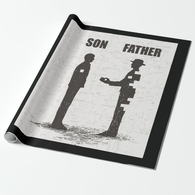 Papier Cadeau Fils Et Père (Déroulé)