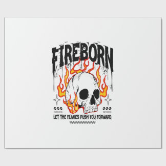 Papier Cadeau Fireborn Skull Urban Streetwear