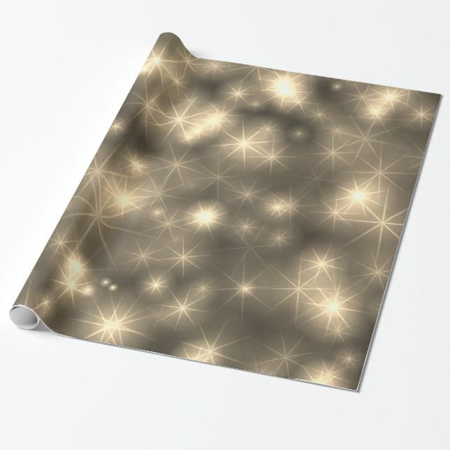 Papier Cadeau Fireworks Universe Starry Night Stars (Déroulé)