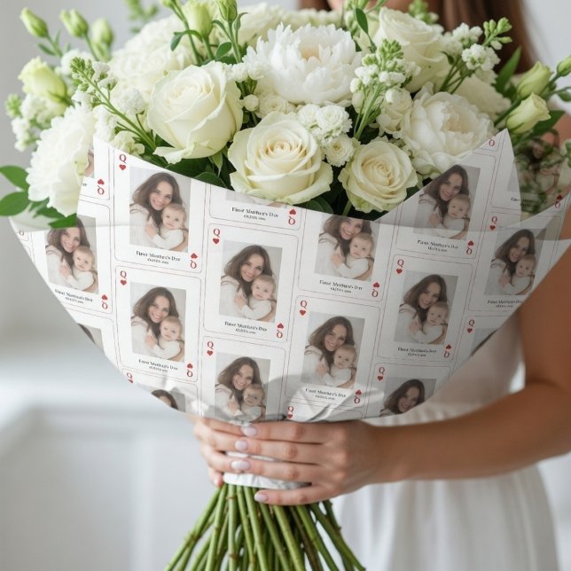 Papier Cadeau First Mother’s Day Personalized Photo  (Créateur téléchargé)
