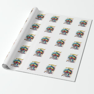 Papier Cadeau Fisher Don Je Préférerais Pêcher