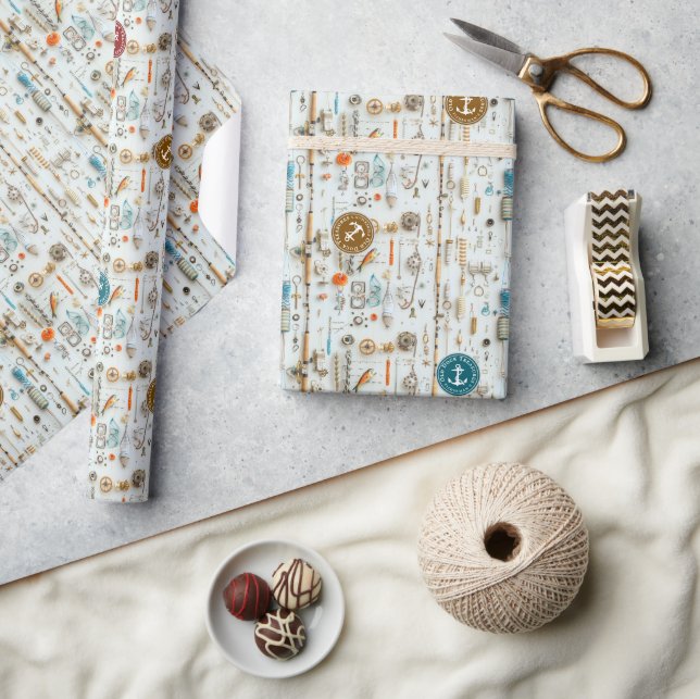 Papier Cadeau Fisherman’s Deck Wrapping Paper (Artisanat)