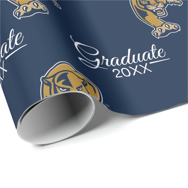 Papier Cadeau FIU Panthers Graduation (Coin rond)