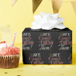 Papier Cadeau Fixer des objectifs et écraser leur devis