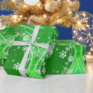 Papier Cadeau Flacons de neige d'art moderne PAPIER EN ÉPAULE