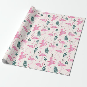 Papier Cadeau Flamant rose