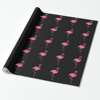Papier Cadeau Flamant rose tropical à la mode