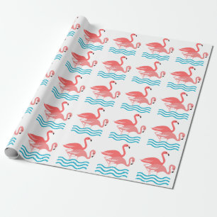 Papier Cadeau Flamants roses