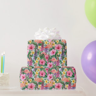 Papier Cadeau Flamants roses 