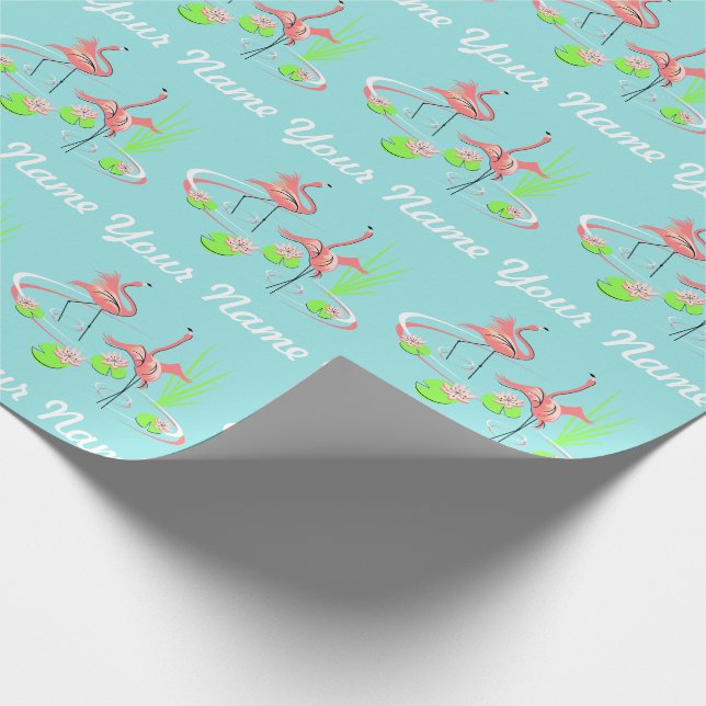 Papier cadeau Flamingo Fandango Duo 2 Name (Coin)
