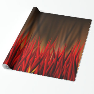 PAPIER CADEAU FLAMMES D'INCENDIE