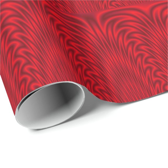 Papier Cadeau Flammes rouges dansantes (Coin rond)