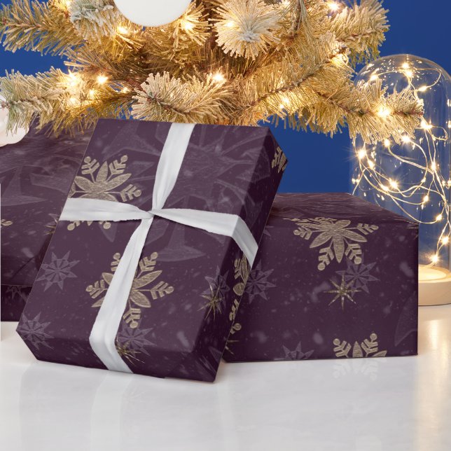Papier Cadeau Flèche de neige en Bourgogne (Vacances)