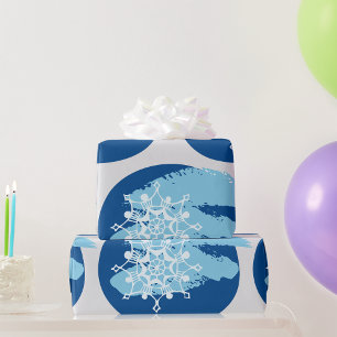 Papier Cadeau Flèche de neige en hiver