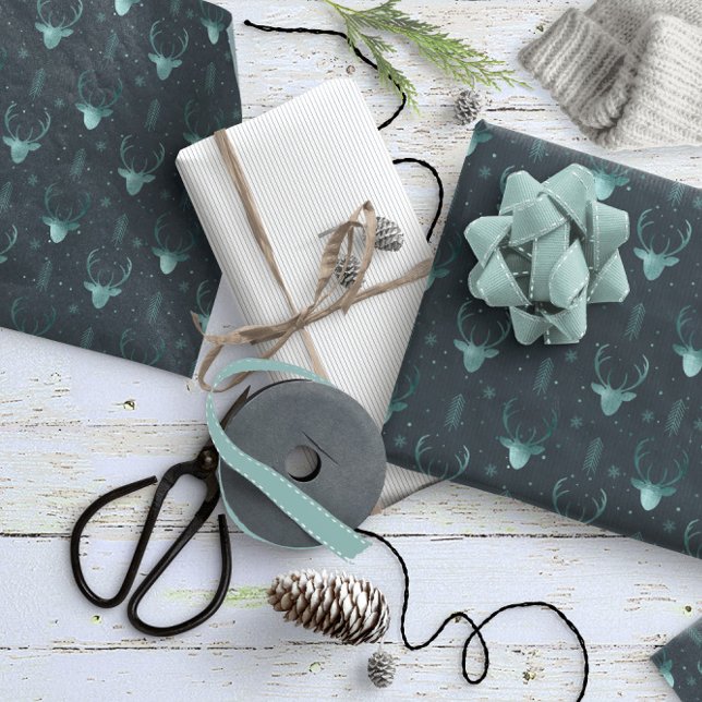 Papier Cadeau Flèches de cerfs Motif de Noël V2 Tl ID861 (Créateur téléchargé)