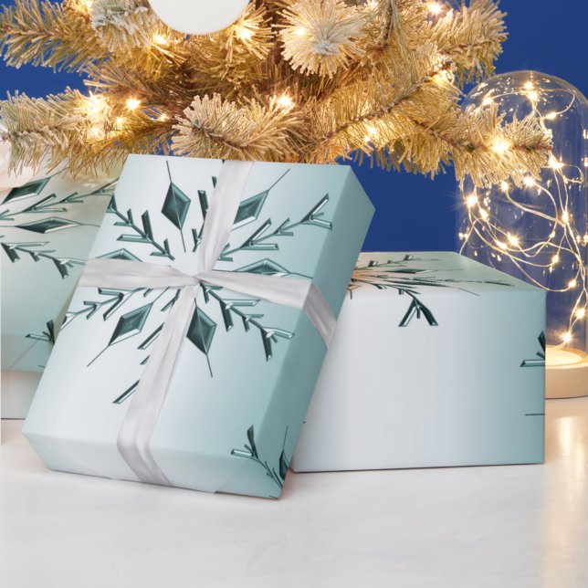 Papier Cadeau Flèches turquoises de Noël (Créateur téléchargé)