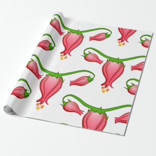 Papier Cadeau fleur à tube fallopique florale