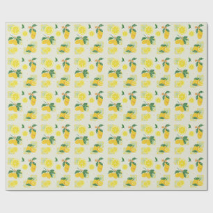 Papier Cadeau Fleur de Citron