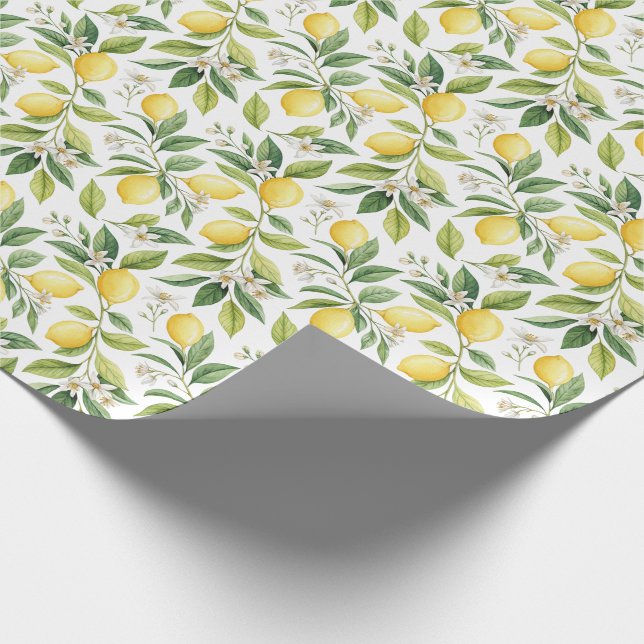Papier Cadeau Fleur de Citron (Coin)