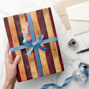 Papier Cadeau Fleur de crème dorée Anniversaire