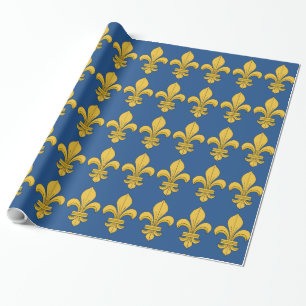Papier Cadeau Fleur de lis