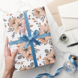 Papier Cadeau Fleur de Moka