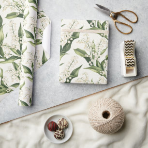 Papier Cadeau Fleur de Muguet