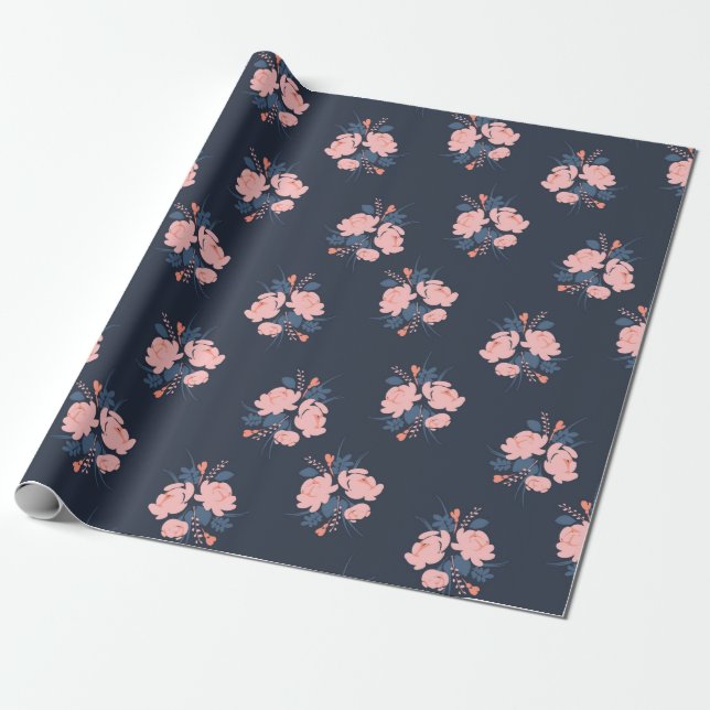 Papier Cadeau Fleur de pavot (Déroulé)