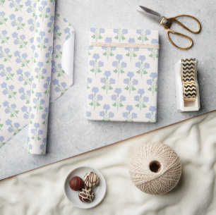 Papier Cadeau Fleur de Prairie Pastel Douceur de Printemps