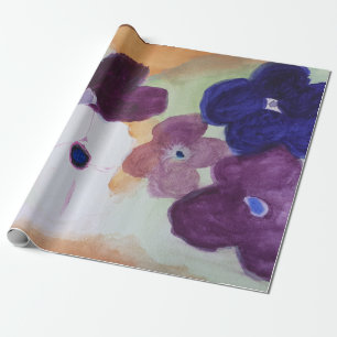 Papier Cadeau Fleur de printemps de l'anémone