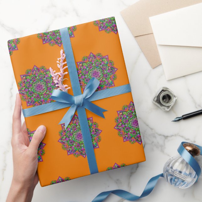 Papier Cadeau Fleur De Vie - Indien Mandala 1 (Cadeaux)