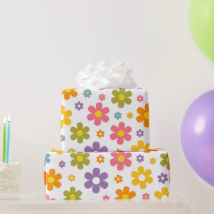 Papier Cadeau Fleur Groovy Power