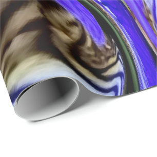 Papier Cadeau Fleur Iris Violet