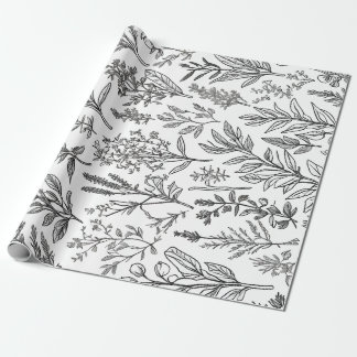 Papier Cadeau Fleur MInimaliste