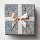 Papier Cadeau Fleur sauvage Boho bleu<br><div class="desc">Papier Fleur sauvage Boho bleu. Faites de chaque cadeau un cadeau spécial avec ce Papier Boho Papillon & Fleur sauvage, une façon magnifiquement conçue d'ajouter charme et élégance à vos cadeaux de baby shower. L'arrière - plan bleu doux est orné de papillons gracieux, de fleurs sauvages vintages, d'herbes séchées et...</div>
