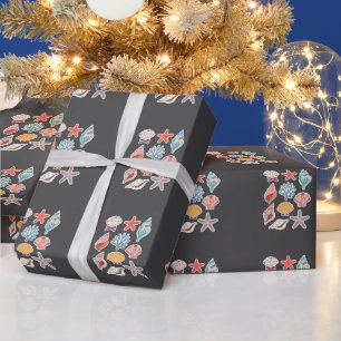 Papier Cadeau Fleur sauvage Coquillage Clam Vibes estivales Flor