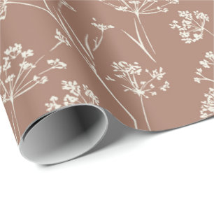 Papier Cadeau Fleur sauvage de plante sèche