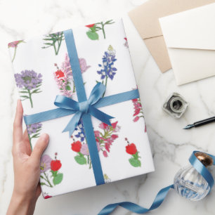 Papier Cadeau Fleur sauvage du Texas