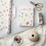 Papier Cadeau Fleur sauvage Rustic Chic Floral Mariage campagnar<br><div class="desc">Célébrez votre histoire d'amour avec cet élégant papier d'emballage mariage floral avec une charmante aquarelle design fleur sauvage. Parfait pour un mariage de jardin, une cérémonie en plein air ou une célébration boho rustique, ce design mêle des éléments floral fantaisistes à une élégance intemporelle. Idéal pour les mariages d'été ou...</div>