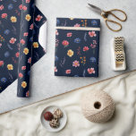 Papier Cadeau Fleur sauvage Rustique Pays Boho Floral Marine Mar<br><div class="desc">Célébrez votre amour avec ce papier d'emballage mariage vibrant avec un design fleur sauvage aquarelle dans les tons rose, violet et vert. Parfait pour les mariages de jardin, de printemps ou de style rustique, cet invitation d'inspiration nature allie délicats accents floraux à une typographie élégante, créant une touche fantaisiste et...</div>