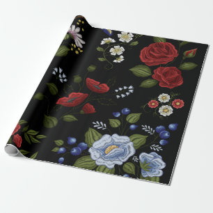 Papier Cadeau Fleurs