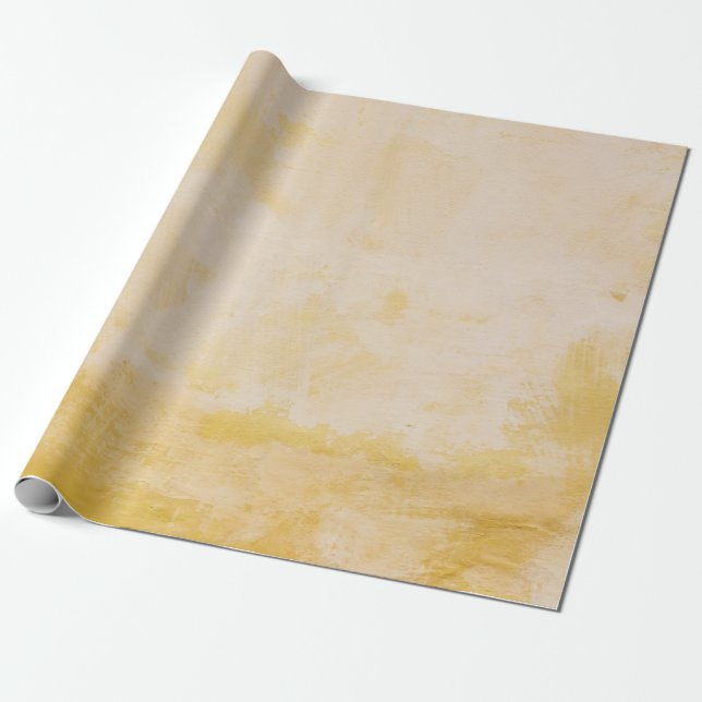 Papier Cadeau Fleurs à côté du mur jaune (Déroulé)