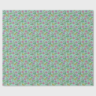 Papier Cadeau Fleurs colorées