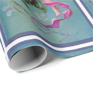 Papier Cadeau Fleurs de couture féeriques