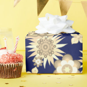 Papier Cadeau Fleurs de crème Liberty motif avec arrière - plan