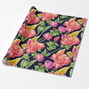 Papier Cadeau Fleurs de gingembre à motifs floraux