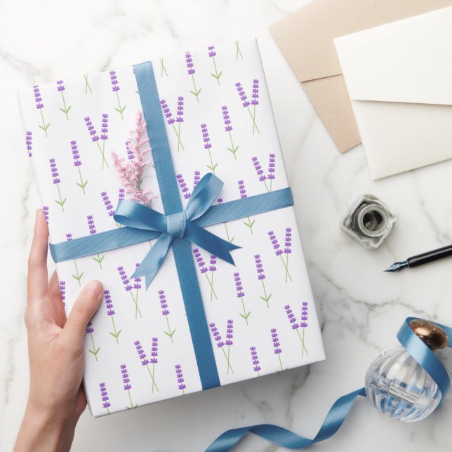 Papier Cadeau Fleurs de lavande (Cadeaux)